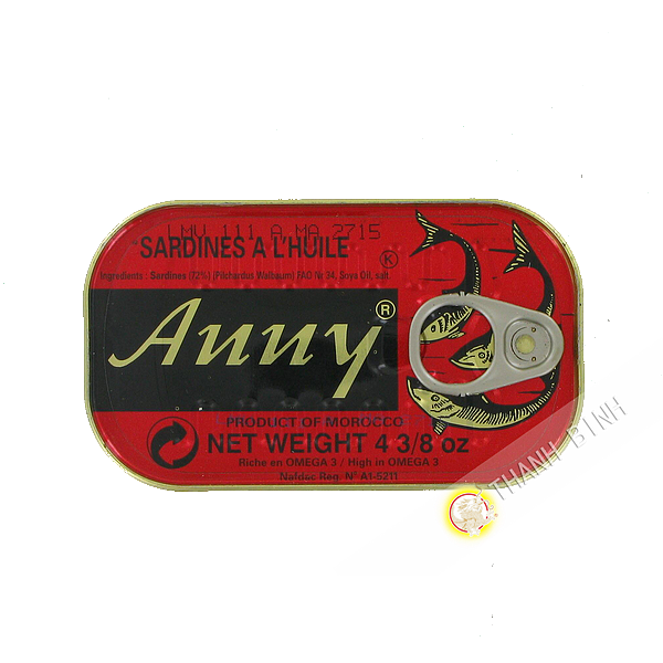 ANNY SARDINES OIL 125G